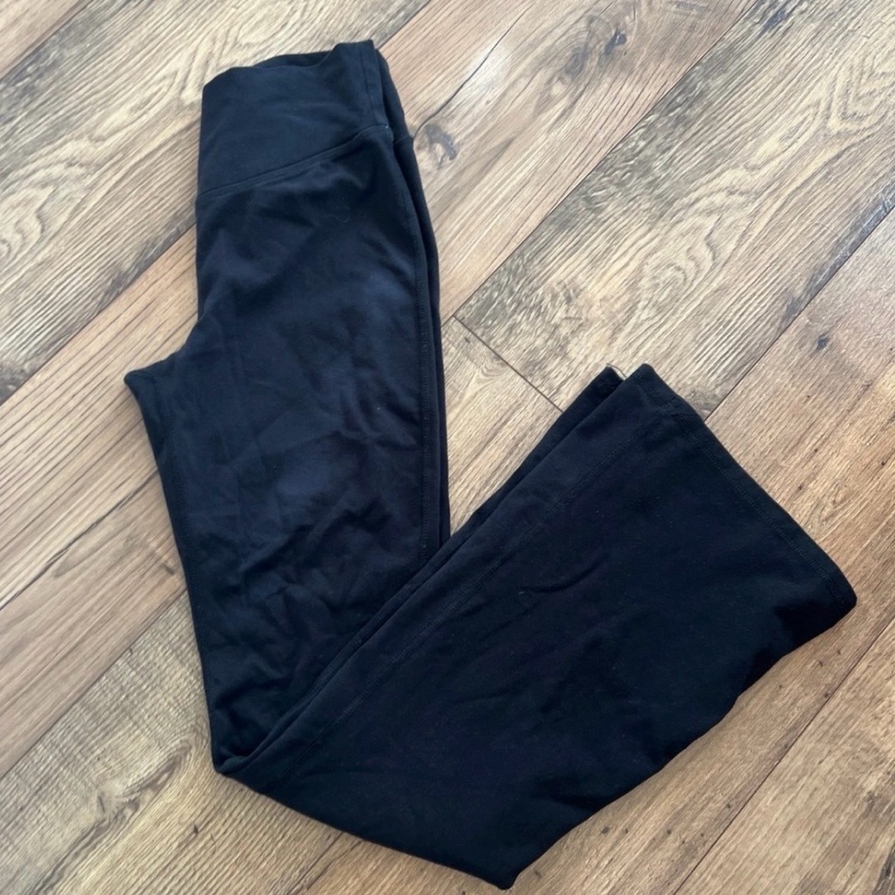 Girls Black Flare Leggings Size 14/16